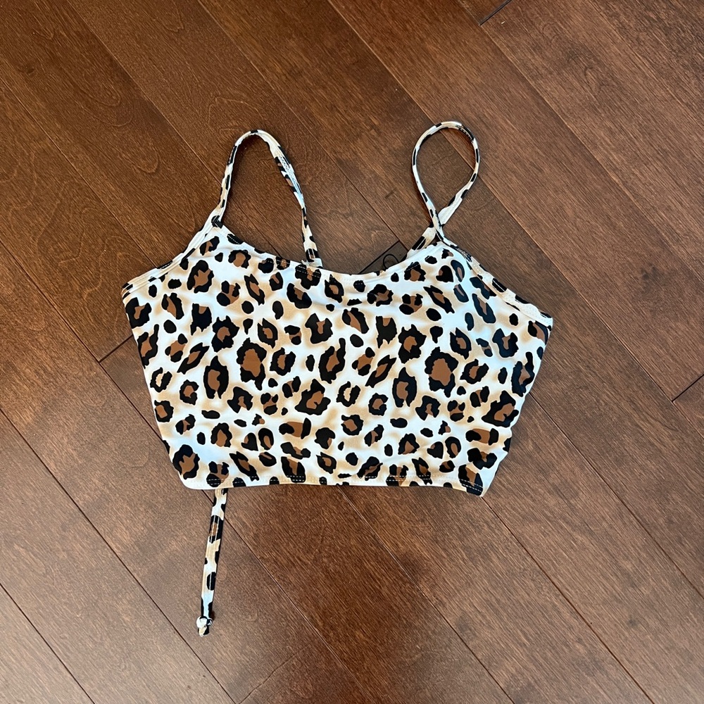Zaful | NWT Leopard Print Swim Top